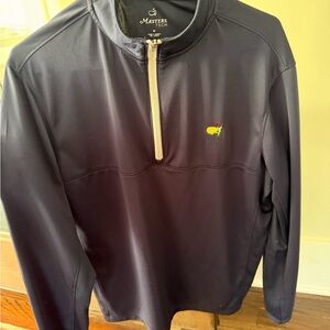 Masters Tech Navy Quarter-Zip Pullover with Embroidered Masters Logo